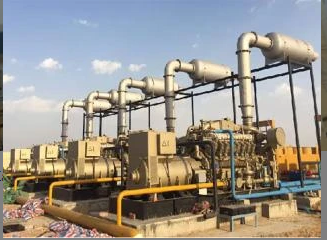 Genset Gas Asli India 5×1000kW dan 4 Set Set Pemampat Didorong Oleh Gas Eng